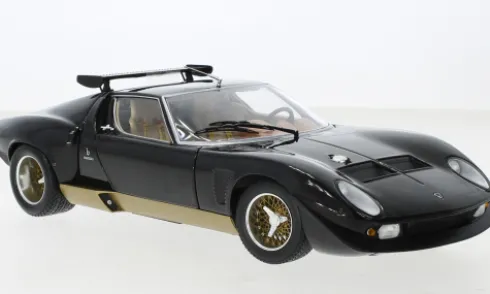 Lamborghini Miura SVR, schwarz/gold, 1:18, Kyosho