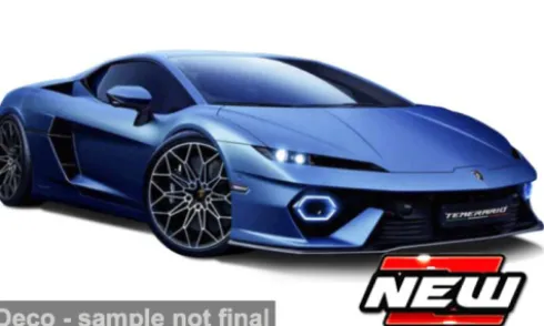 Lamborghini Temerario, blau, 1:24, Bburago