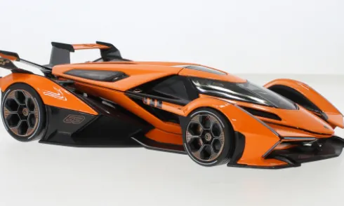 Lamborghini Vision GranTurismo V12, orange/carbon, 2021, 1:18, Maisto