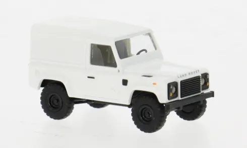 Land Rover Defender 90 Kasten, weiss, 1983, 1:87, Busch