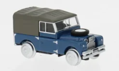 Land Rover Railroad Version, blau/gelb, 1:87, Schuco
