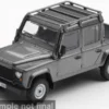 Land Rover Defender 110 Crew Cab with English Blister Packaging, dunkelgrau, 2012, James Bond 007 – Skyfall, 1:64, Mini GT