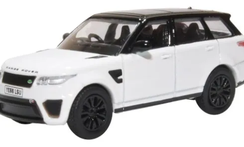 Land Rover Range Rover Sport SVR, weiss/schwarz, 1:76, Oxford