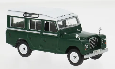 Land Rover Series III 109, dunkelgrün/weiss, 1978, 1:43, IXO