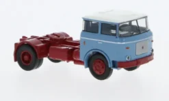 LIAZ 706 SZM, blau/dunkelrot, 1976, 1:87, Brekina