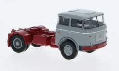 LIAZ 706 SZM, grau/dunkelrot, 1976, 1:87, Brekina