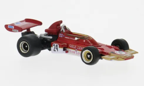 Lotus 72D, Formel 1, GP USA, 1970, Gold Leaf, #24, E.Fittipaldi, 1:87, Brekina