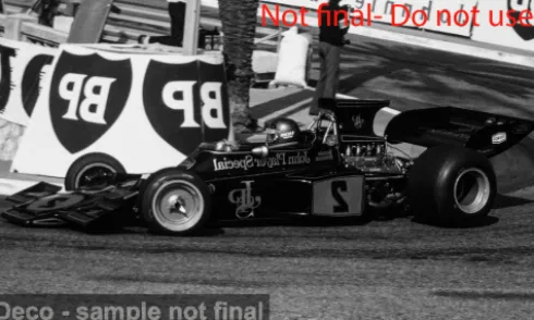 Lotus 72E, GP Monaco, 1973, #2, R.Peterson, 1:18, Quartzo