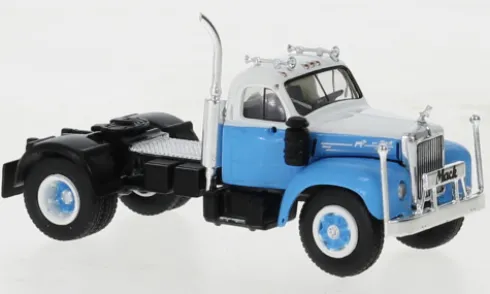 Mack B 61, weiss/hellblau, 1953, 1:87, Brekina