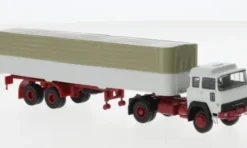 Magirus 310 D 16 PP-Sattelzug, hellgrau/dunkelrot, 1974, 1:87, Brekina