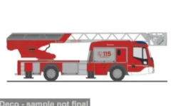 Magirus DLK 32 n.B., Vigili del Fuoco (IT), 1:87, Rietze