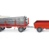 Magirus Gerüstbau-Hängerzug, rot, 1970, 1:87, Wiking