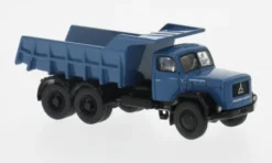 Magirus Jupiter Kipper, blau/schwarz, 1960, 1:87, Brekina