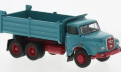 MAN 26.280 DHAK, türkis/rot, 1972, 1:87, Brekina