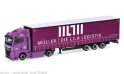 MAN eTGX GM, Müller - Die lila Logistik, 1:87, Herpa