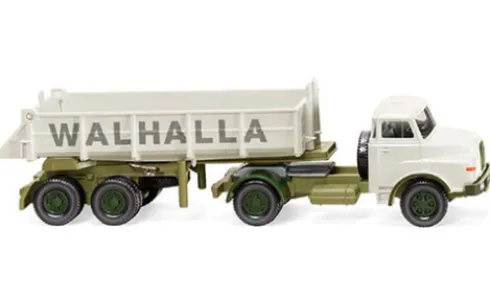 MAN Hinterkippersattelzug, 1969, Walhalla-Kalk, 1:87, Wiking