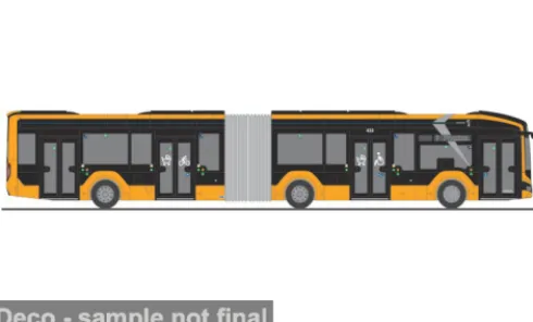 MAN Lions City 18 E, HEAG mobilo Darmstadt, 1:87, Rietze