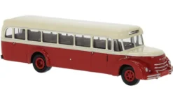 MAN MKN Rundhauber rot/weiß, hellbeige/rot, 1952, 1:87, Brekina