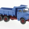 MAN Muldenkipper, blau/rot, 1969, 1:87, Wiking