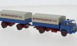 MAN Pausbacke Pritschenlastzug, WM Ferntransport A.G., 1:87, Wiking / PMS