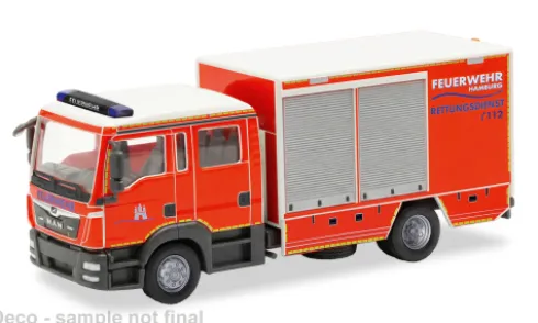 MAN TGL Euro6 GW-SAN, Feuerwehr Hamburg, 1:87, Herpa