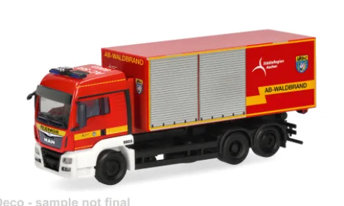 MAN TGS LX Wechsellader, Feuerwehr Städteregion Aachen, 1:87, Herpa