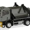 MAN TGS NN Meiller Absetzkipper AK12, dunkelgrau/gelb, 1:87, Herpa