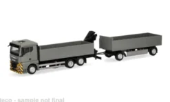 MAN TGX GN, grau/gelb, 1:87, Herpa