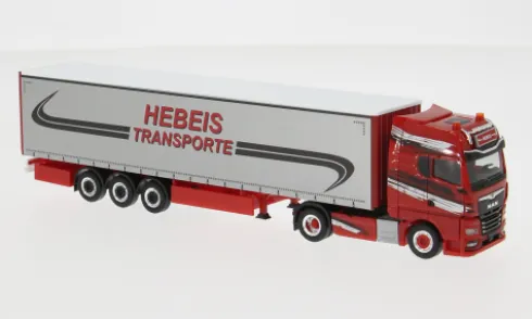 MAN TGX GX, Hebeis Transporte, 1:87, Herpa