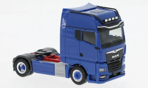 MAN TGX GX Individual, blau, 1:87, Herpa