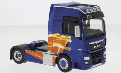 MAN TGX XXL, blau/Dekor, 2020, 1:43, IXO