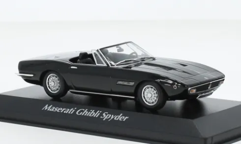 Maserati Ghibli Spyder, schwarz, 1969, 1:43, Maxichamps