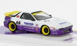 Mazda RX-7 (FC3S) Pandem, weiss/lila, #66, 1:64, Tarmac Works