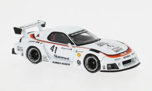 Mazda RX-7 LB-Super Silhouette Liberty Walk, Numero Reserve, #41, 1:64, Mini GT