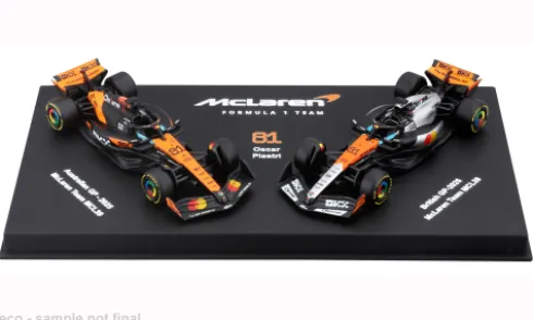 McLaren 2er Set: MCL39, Formel 1, 2025, McLaren F1 Team, #81, O.Piastri, 1:64, Bburago