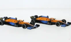 McLaren 2er Set: MCL35M, Formel 1, GP Italien, 2021, McLaren F1 Team, #3 + 4, D.Ricciardo/L.Norris, 1:43, Minichamps