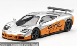 McLaren F1 GTR, silber/orange, 1995, 1:64, Mini GT