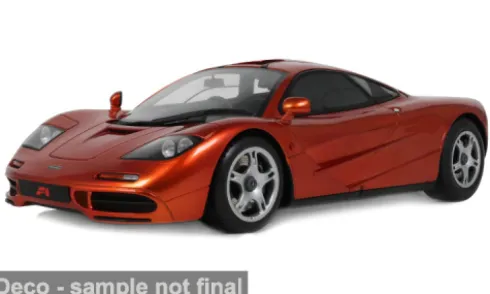 McLaren F1 Roadcar, orange/schwarz, 1992, 1:18, GT Spirit