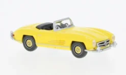 Mercedes 300 SL, hellgelb, 1957, 1:87, Wiking