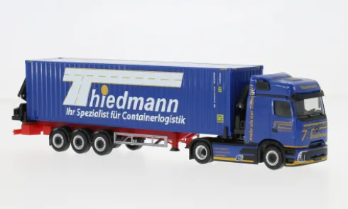 Mercedes Actros L, blau, Thiedmann, 1:87, Herpa