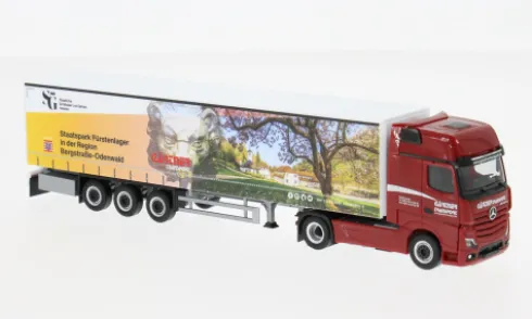 Mercedes Actros L, Gärtner Transporte/Staatspark Fürstenlager, 1:87, Herpa