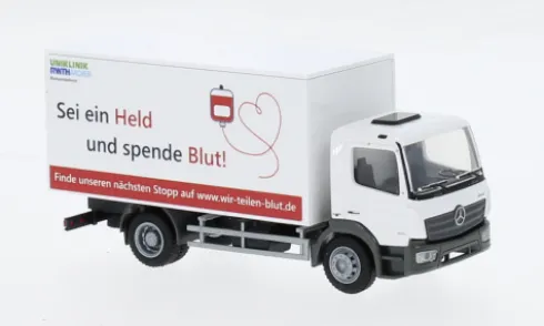 Mercedes Atego Koffer, 2019, Blutspende Aachen, 1:87, Rietze