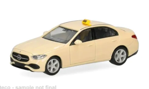 Mercedes C-Klasse, Taxi, 1:87, Herpa