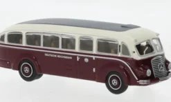 Mercedes LO 3500, dunkelrot/weiss, 1936, Deutsche Reichsbahn, 1:87, Brekina