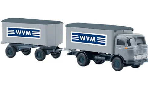 Mercedes LP 321 Kofferlastzug, WVM, 1:87, Wiking / PMS