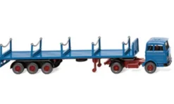 Mercedes Rungensattelzug, blau, 1968, 1:87, Wiking