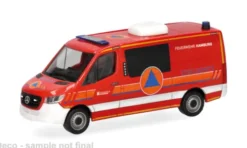 Mercedes Sprinter 18 Bus FD, Feuerwehr Hamburg/CBRN-ErKW, 1:87, Herpa