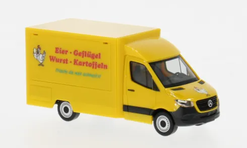 Mercedes Sprinter 18, Eier Geflügel Wurst Kartoffeln, 1:87, Herpa