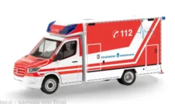 Mercedes Sprinter 18 Fahrtec RTW, Feuerwehr Bremerhaven, 1:87, Herpa