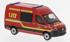 Mercedes Sprinter 18 Halbbus Hochdach, Feuerwehr, 1:87, Herpa